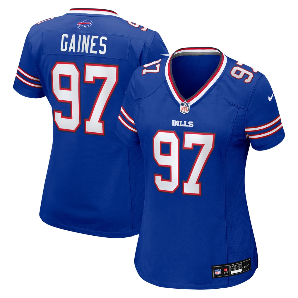Women's Buffalo Bills Greg Gaines Royal Team Game Jersey