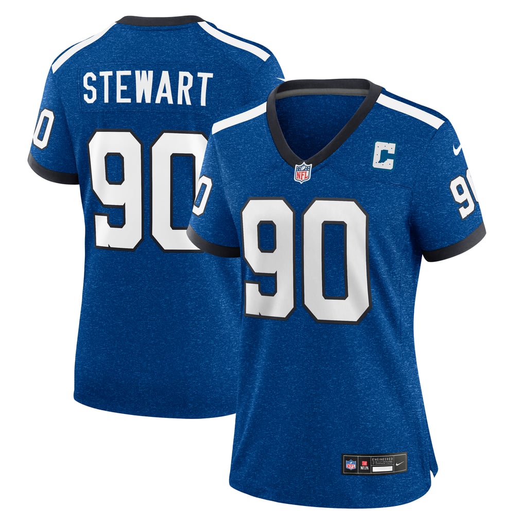 Women's Indianapolis Colts Grover Stewart Royal Indiana Nights Alternate Game Jersey
