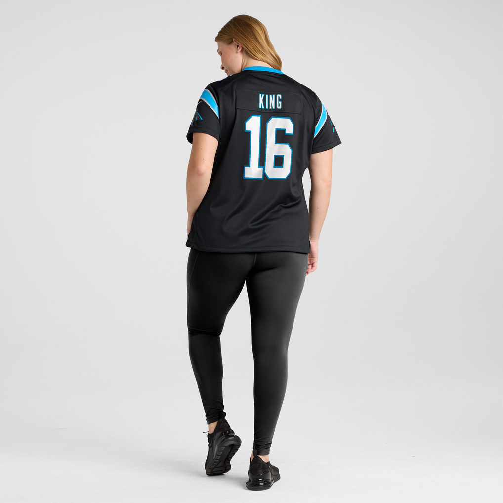 Women's Carolina Panthers Haynes King Black Team Game Jersey