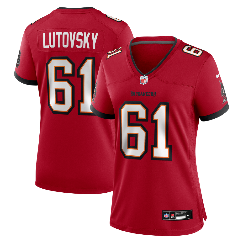 Women's Tampa Bay Buccaneers Henry Lutovsky Red Team Game Jersey