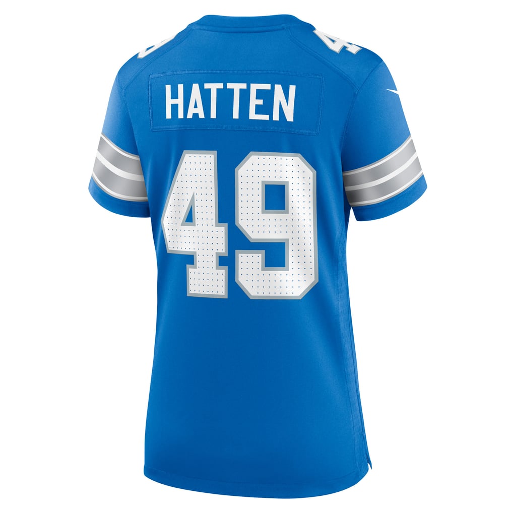 Women's Detroit Lions Hogan Hatten Blue Game Jersey