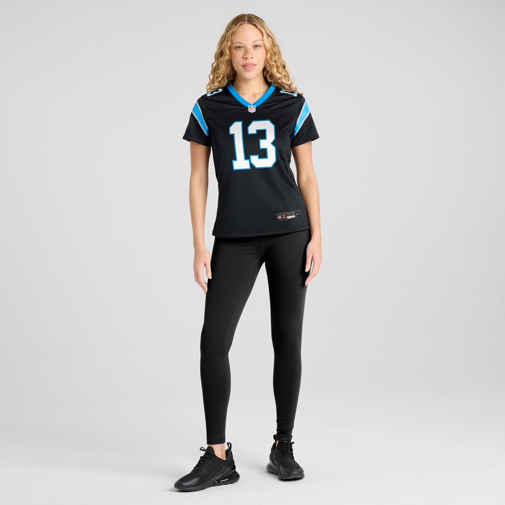 Women's Carolina Panthers Hunter Renfrow Black Team Game Jersey