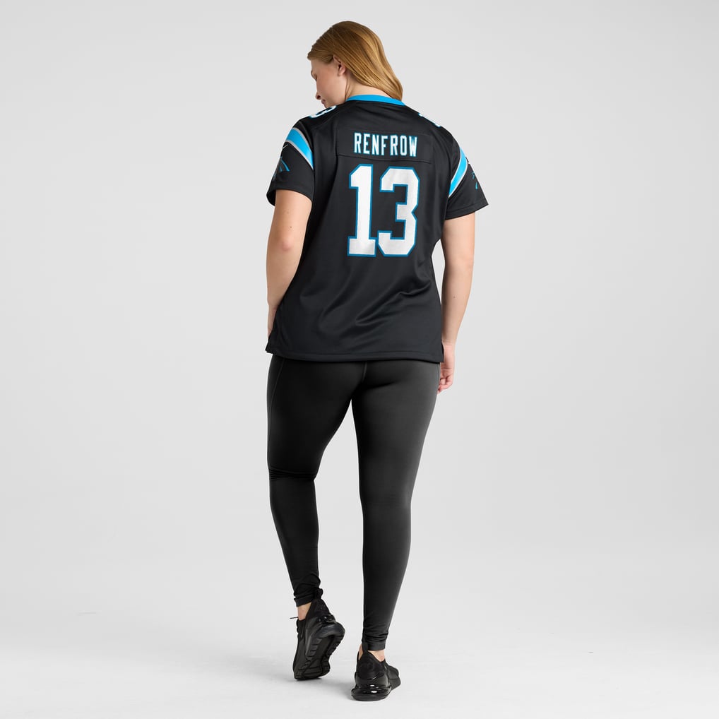 Women's Carolina Panthers Hunter Renfrow Black Team Game Jersey