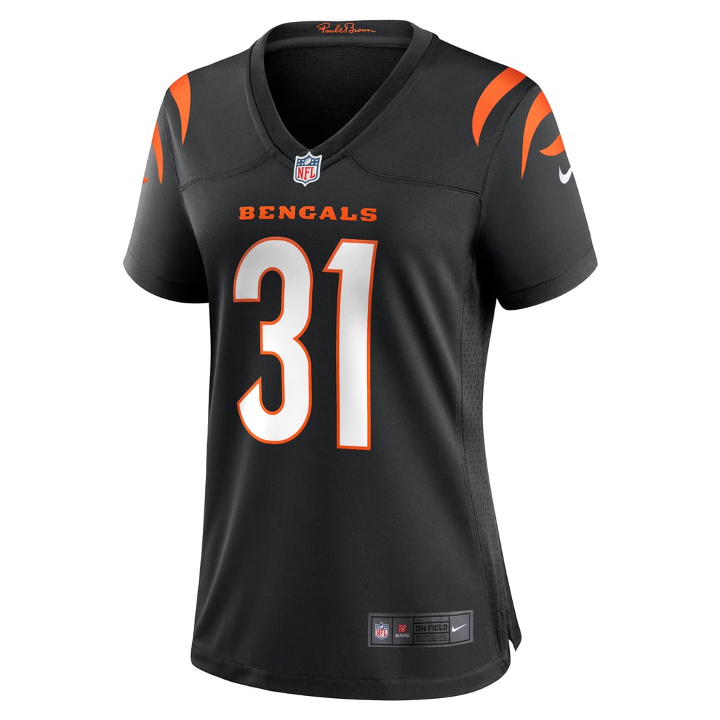 Women's Cincinnati Bengals Ickey Woods Black Retired Player Game Jersey