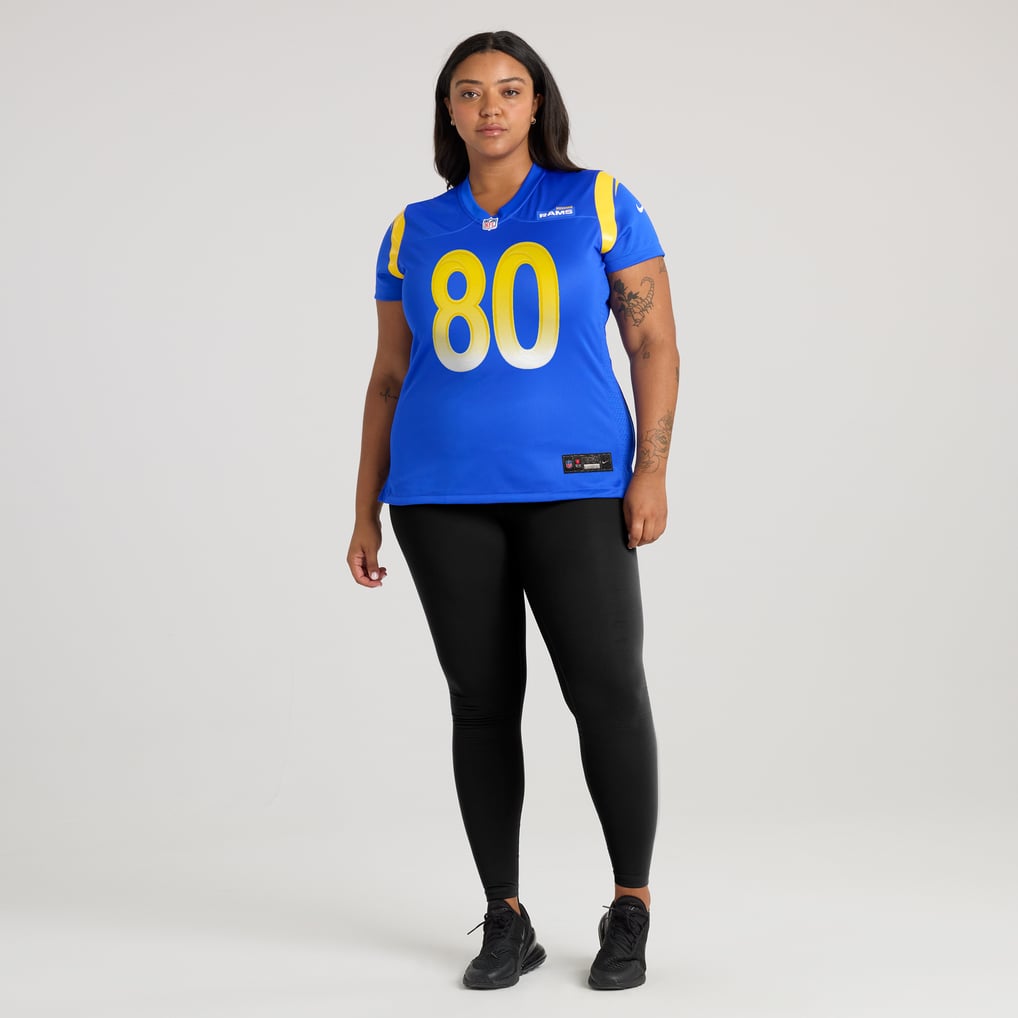 Women's Los Angeles Rams Isaac Bruce Royal Game Retired Player Jersey