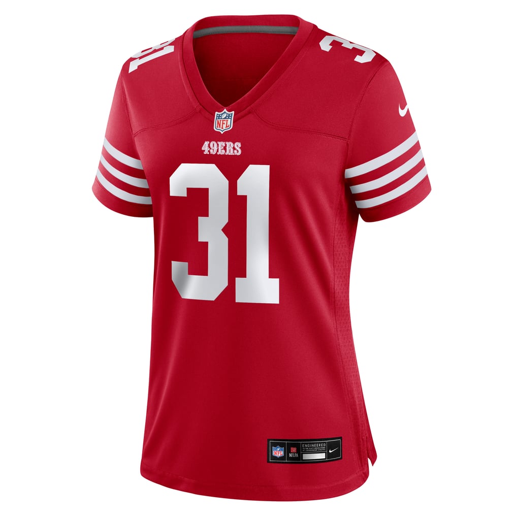 Women's San Francisco 49ers Isaac Guerendo Scarlet Team Game Jersey