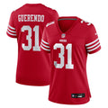 Women's San Francisco 49ers Isaac Guerendo Scarlet Team Game Jersey