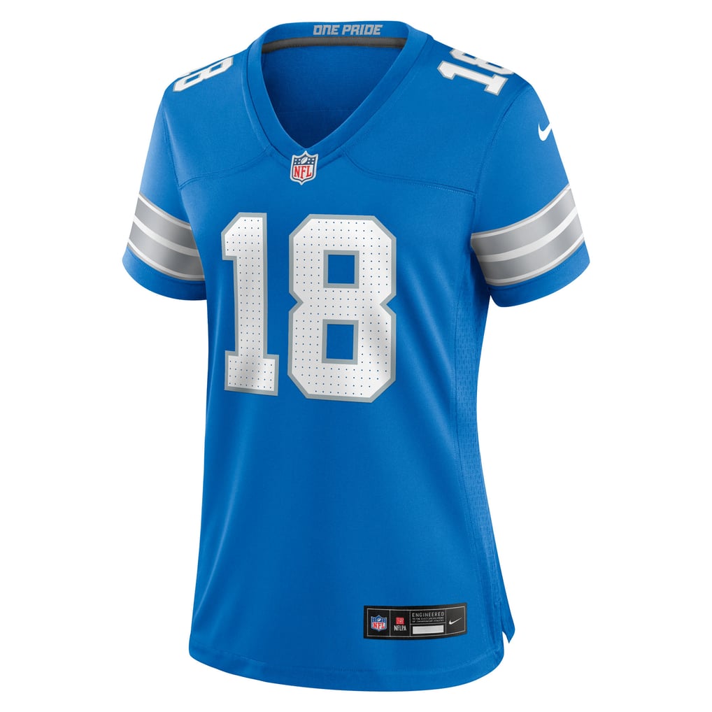 Women's Detroit Lions Isaac TeSlaa Blue Game Player Jersey