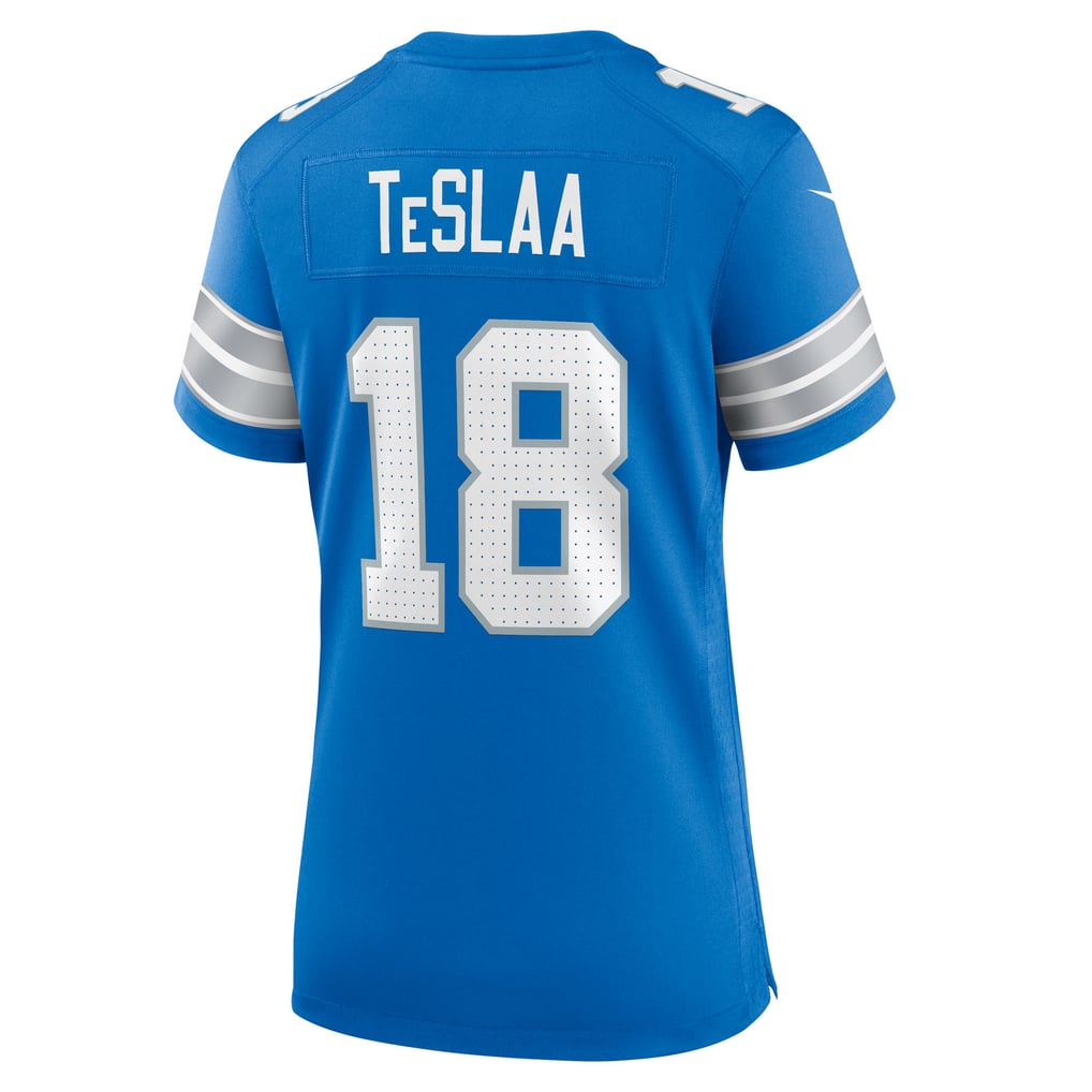 Women's Detroit Lions Isaac TeSlaa Blue Game Player Jersey