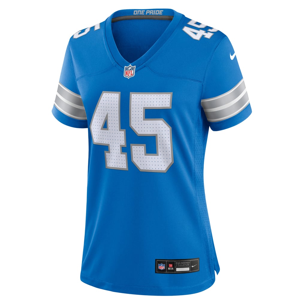 Women's Detroit Lions Isaac Ukwu Blue Game Jersey