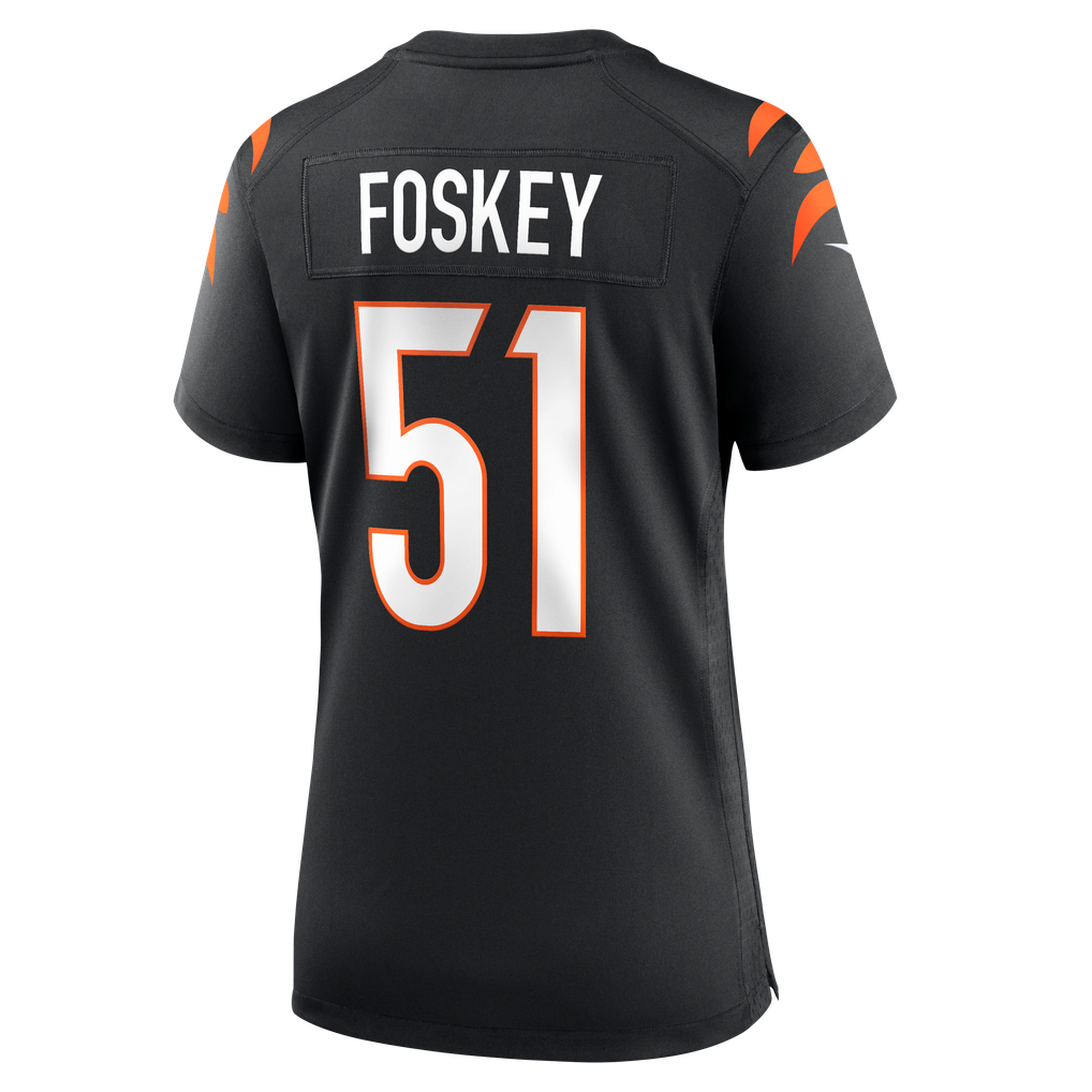Women's Cincinnati Bengals Isaiah Foskey Black Team Game Jersey