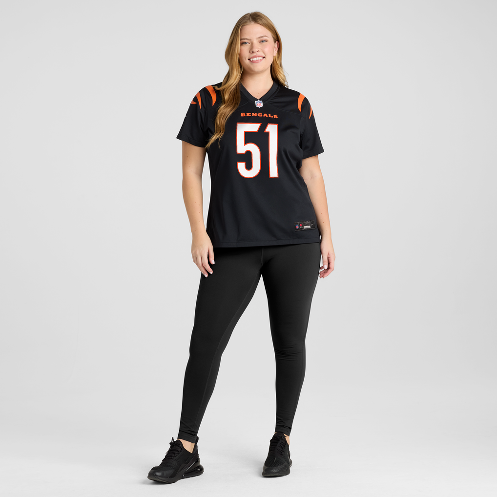 Women's Cincinnati Bengals Isaiah Foskey Black Team Game Jersey