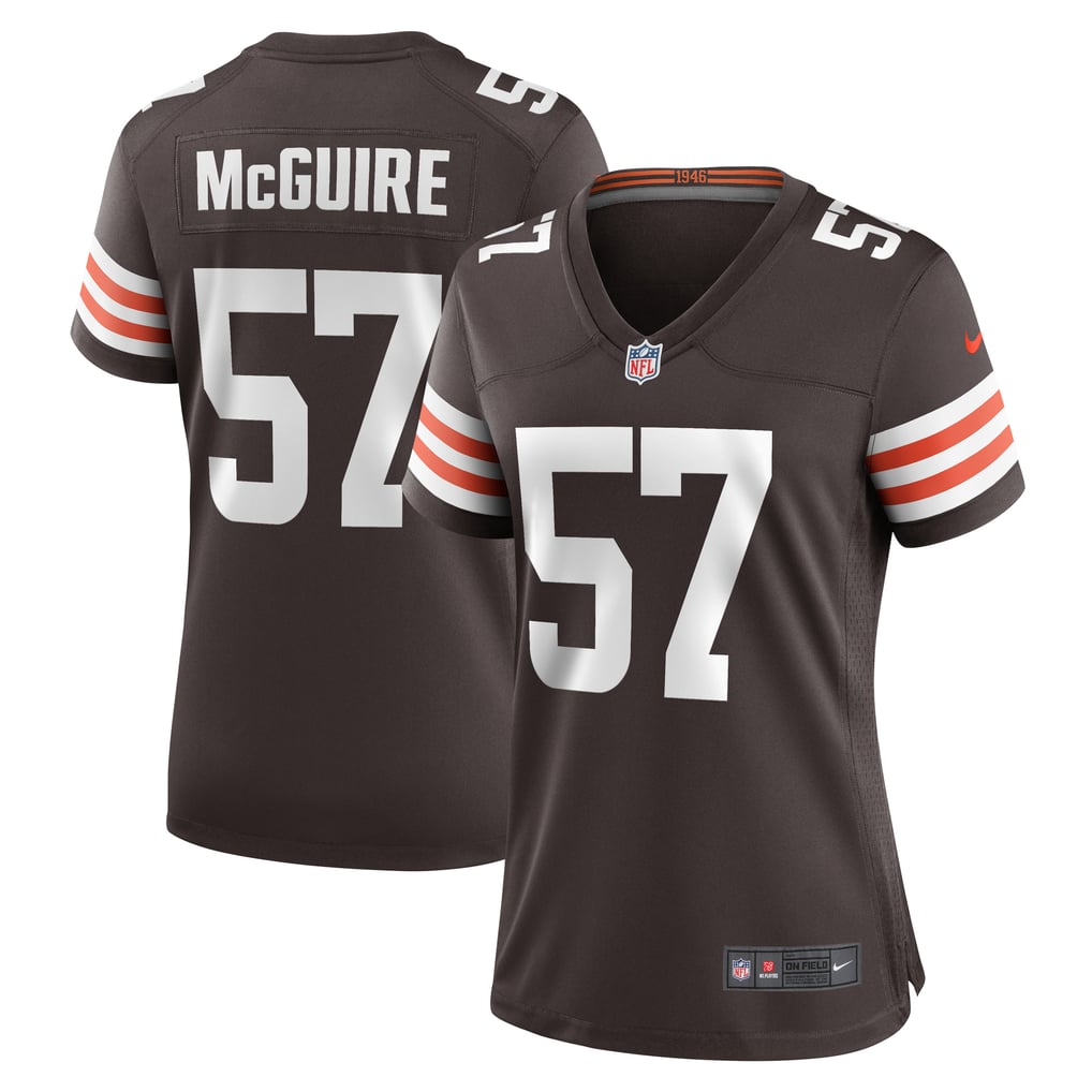 Women's Cleveland Browns Isaiah McGuire Brown Team Game Jersey