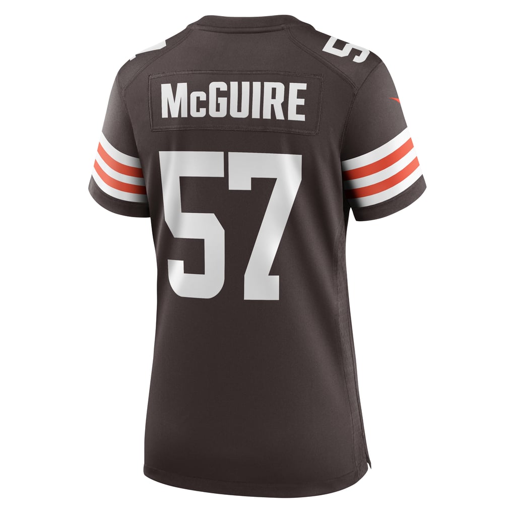 Women's Cleveland Browns Isaiah McGuire Brown Team Game Jersey