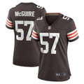 Women's Cleveland Browns Isaiah McGuire Brown Team Game Jersey
