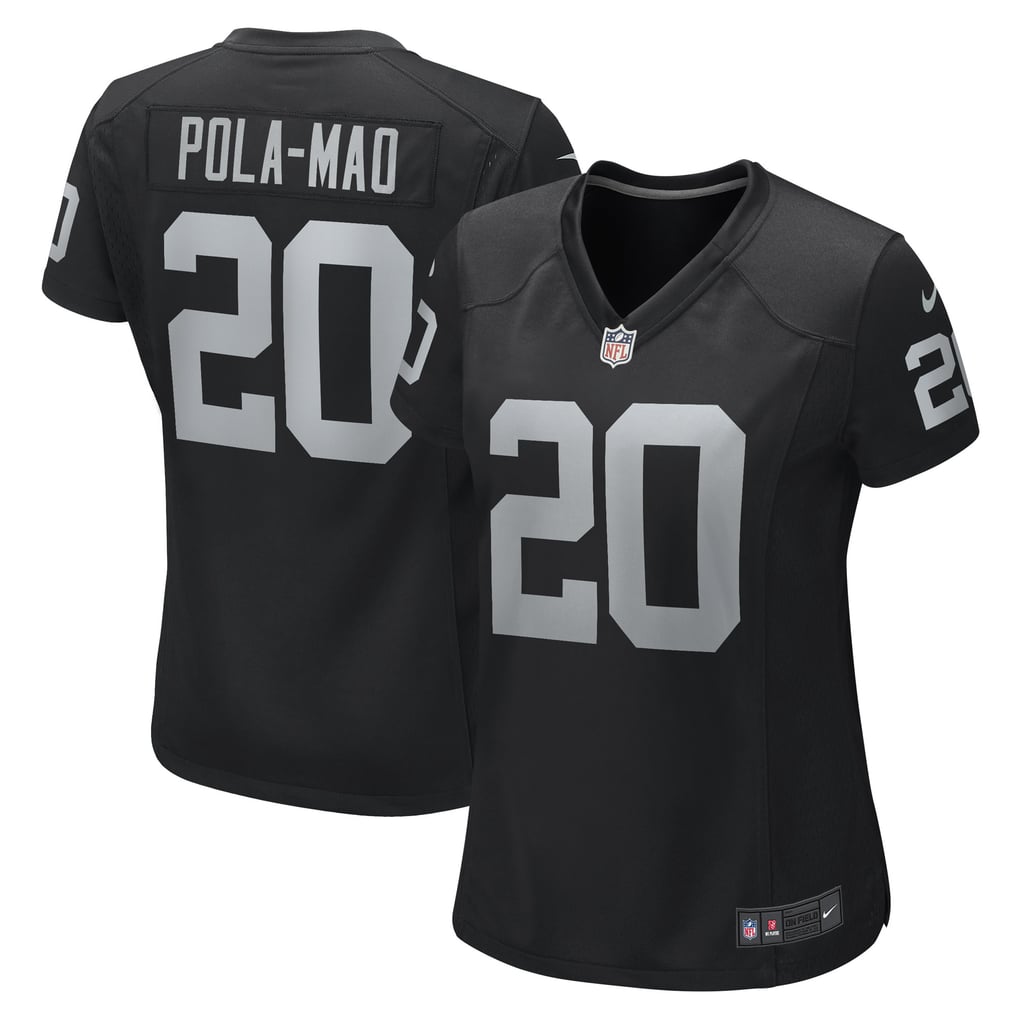Women's Las Vegas Raiders Isaiah Pola-Mao Black Team Game Jersey