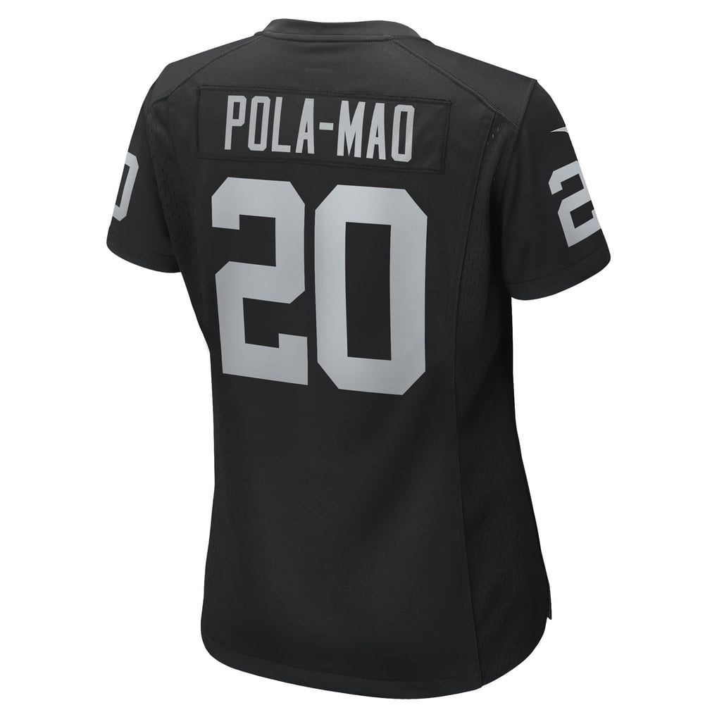 Women's Las Vegas Raiders Isaiah Pola-Mao Black Team Game Jersey