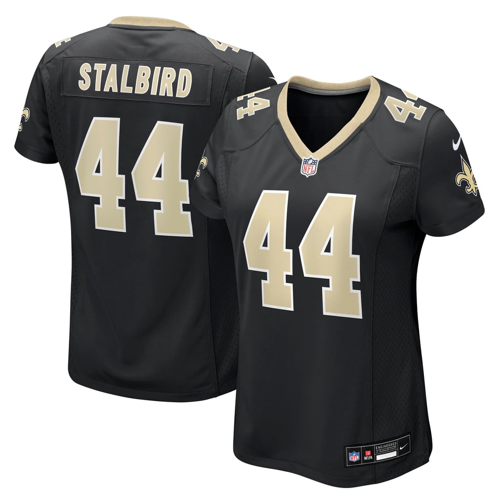Women's New Orleans Saints Isaiah Stalbird Black Team Game Jersey