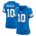 Women's Detroit Lions Isiah Pacheco Blue Team Game Jersey