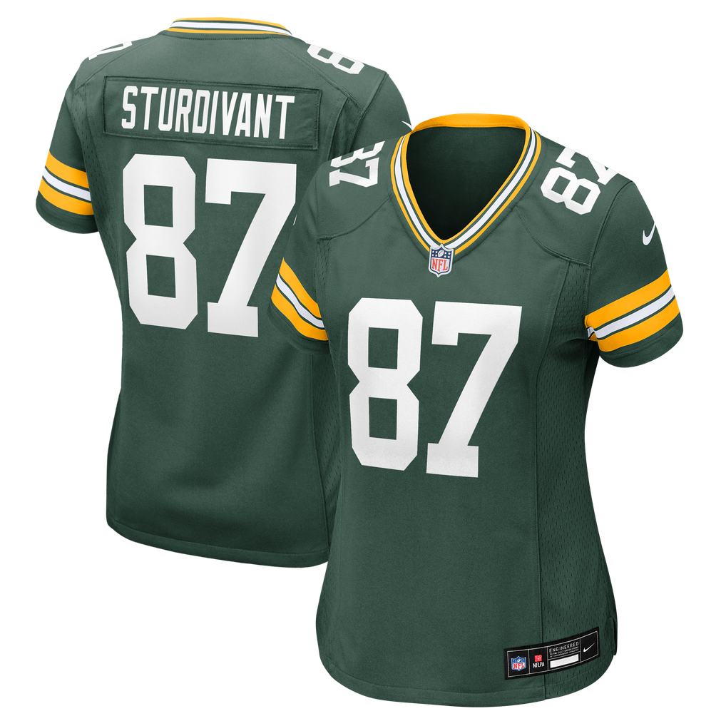 Women's Green Bay Packers J. Michael Sturdivant Green Team Game Jersey