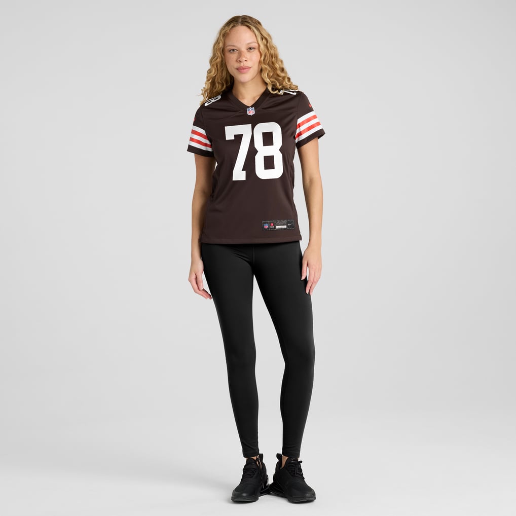Women's Cleveland Browns Jack Conklin Brown Game Jersey
