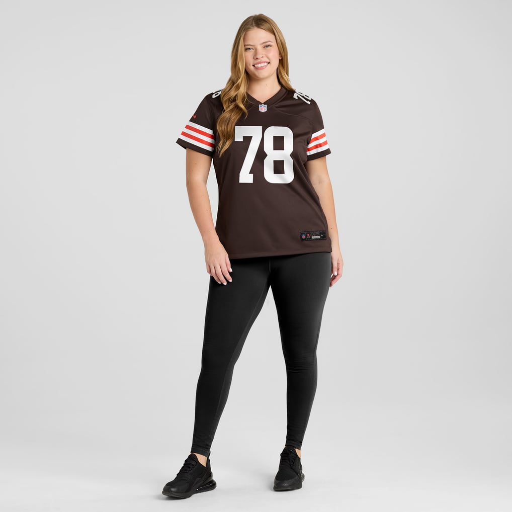 Women's Cleveland Browns Jack Conklin Brown Game Jersey