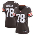 Women's Cleveland Browns Jack Conklin Brown Game Jersey