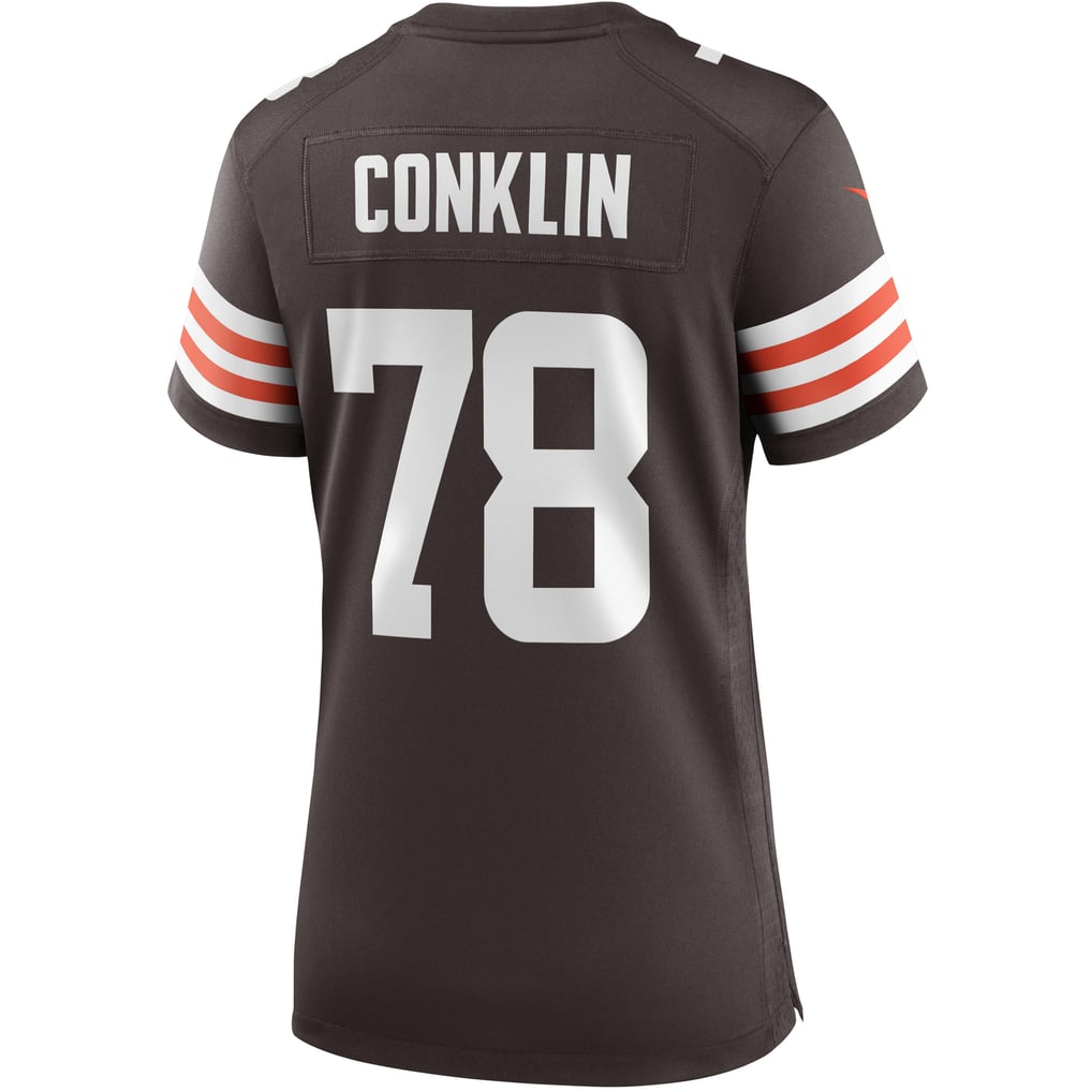 Women's Cleveland Browns Jack Conklin Brown Player Game Jersey