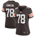 Women's Cleveland Browns Jack Conklin Brown Player Game Jersey