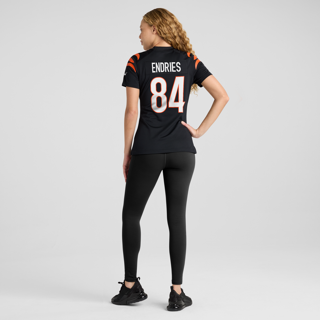 Women's Cincinnati Bengals Jack Endries Black Team Game Jersey