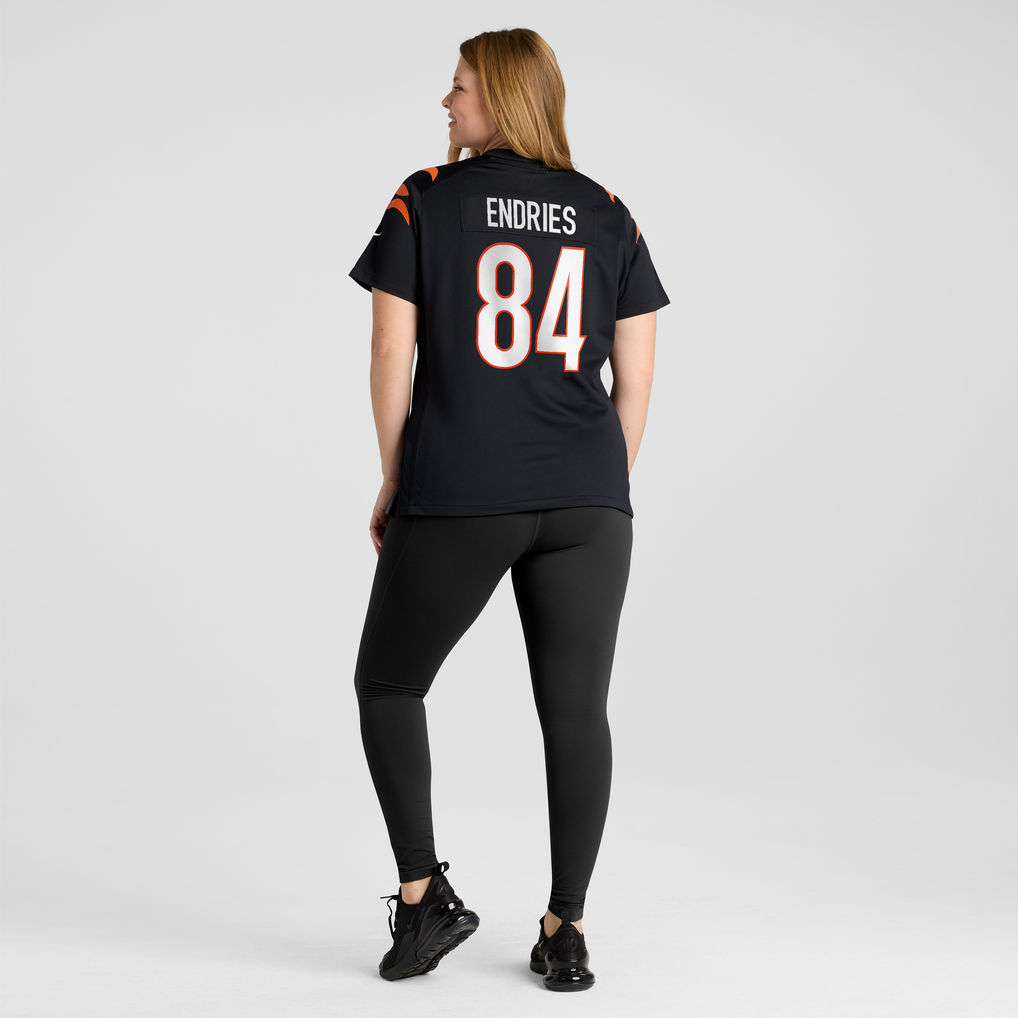 Women's Cincinnati Bengals Jack Endries Black Team Game Jersey