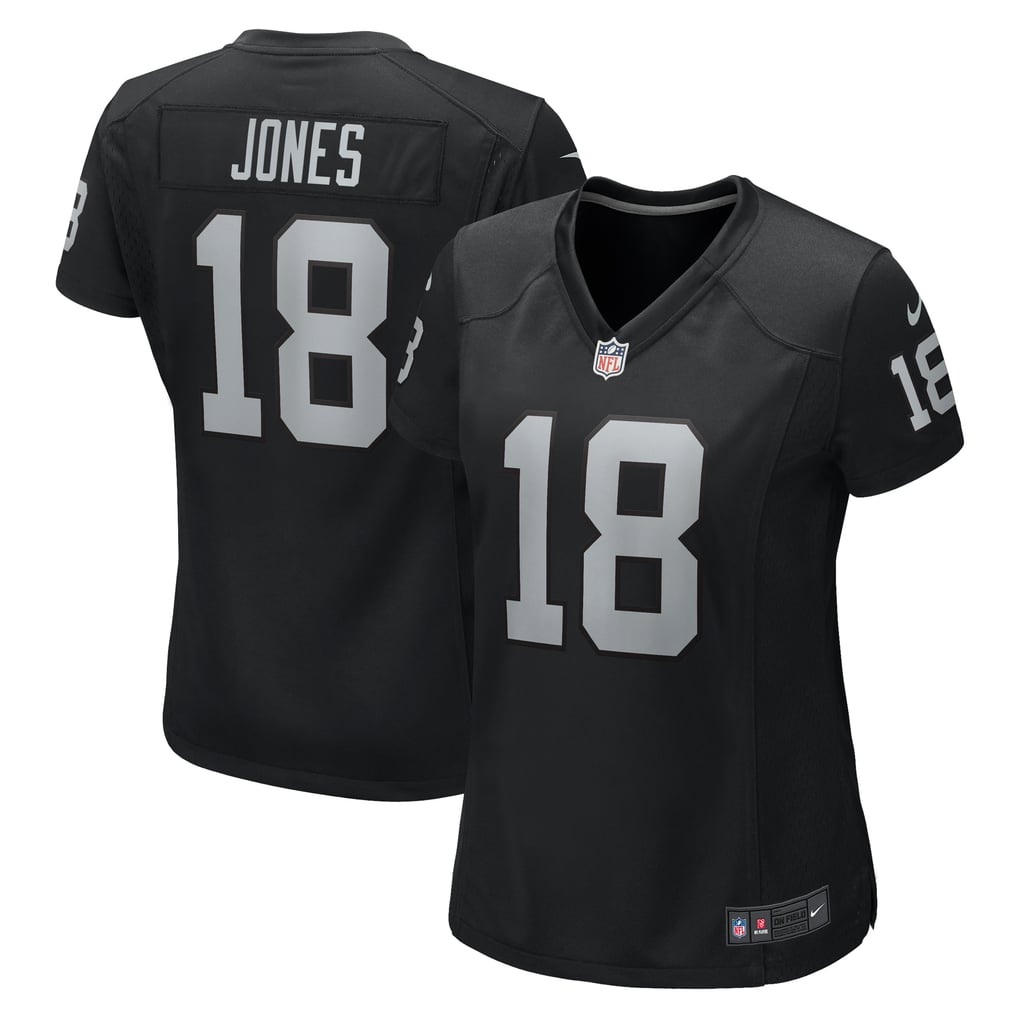 Women's Las Vegas Raiders Jack Jones Black Game Jersey