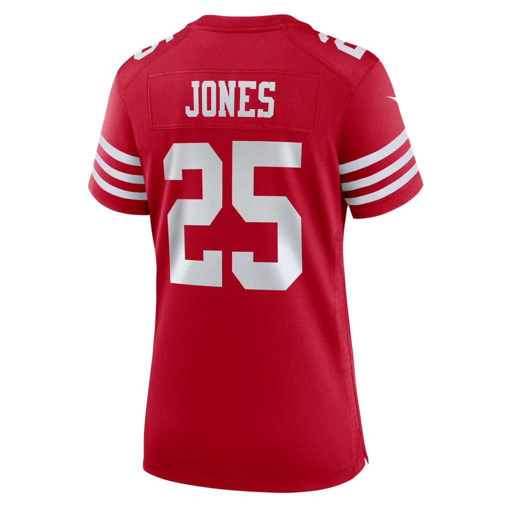 Women's San Francisco 49ers Jack Jones Scarlet Team Game Jersey
