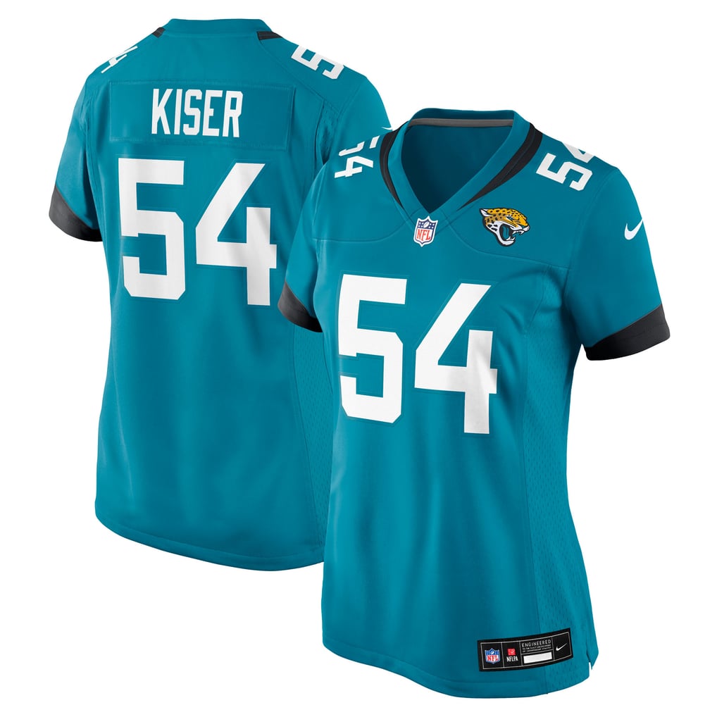 Women's Jacksonville Jaguars Jack Kiser Teal Team Game Jersey