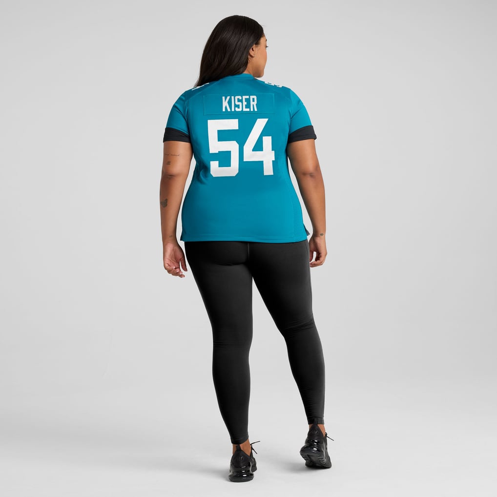 Women's Jacksonville Jaguars Jack Kiser Teal Team Game Jersey