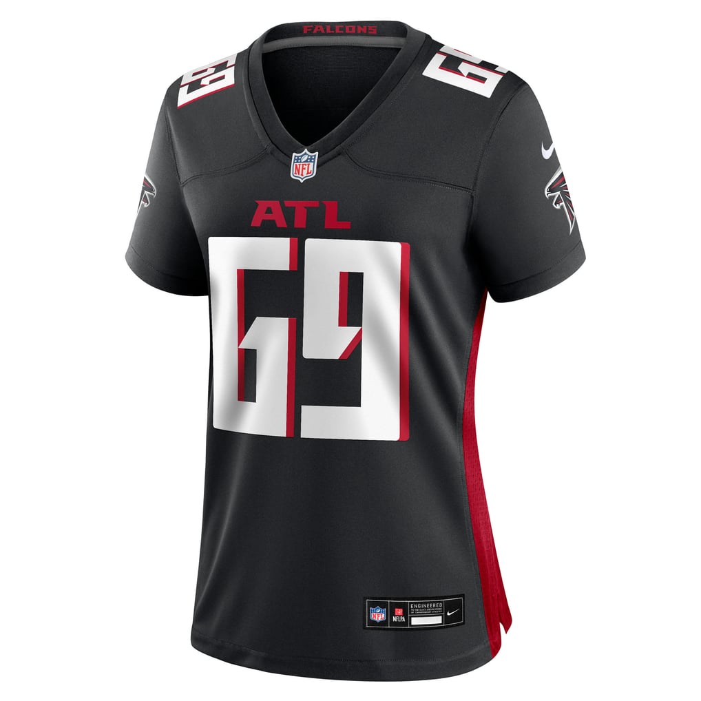 Women's Atlanta Falcons Jack Nelson Black Team Game Jersey
