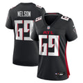 Women's Atlanta Falcons Jack Nelson Black Team Game Jersey