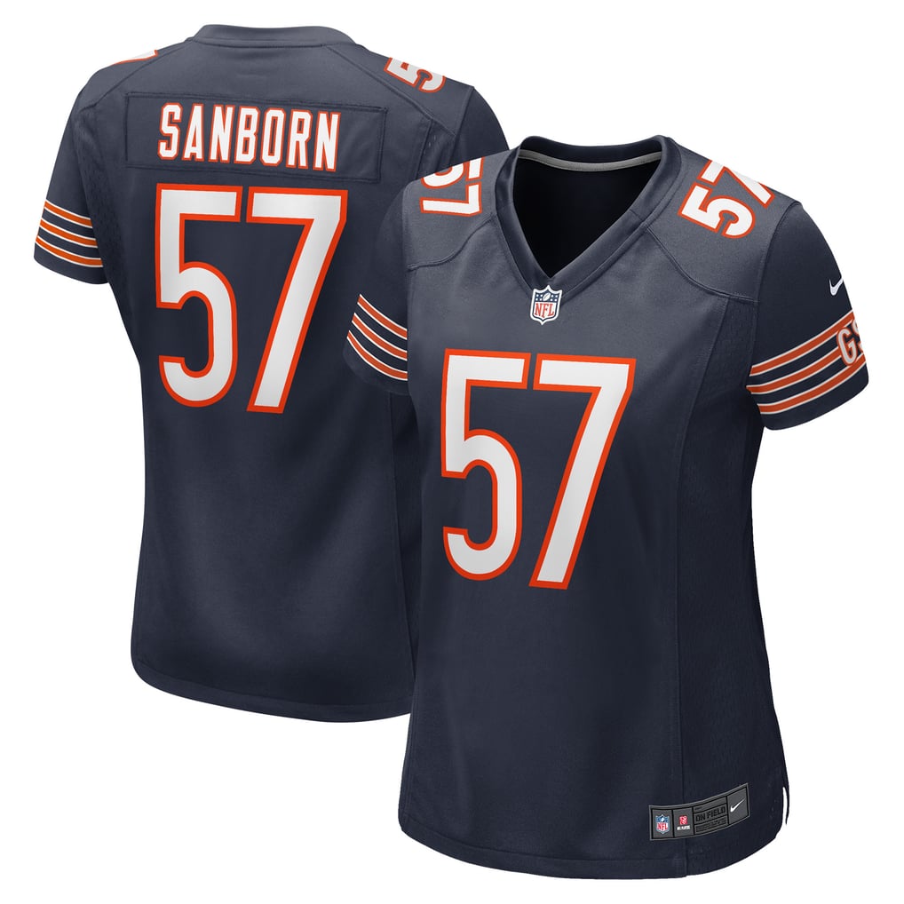 Women's Chicago Bears Jack Sanborn Navy Game Player Jersey