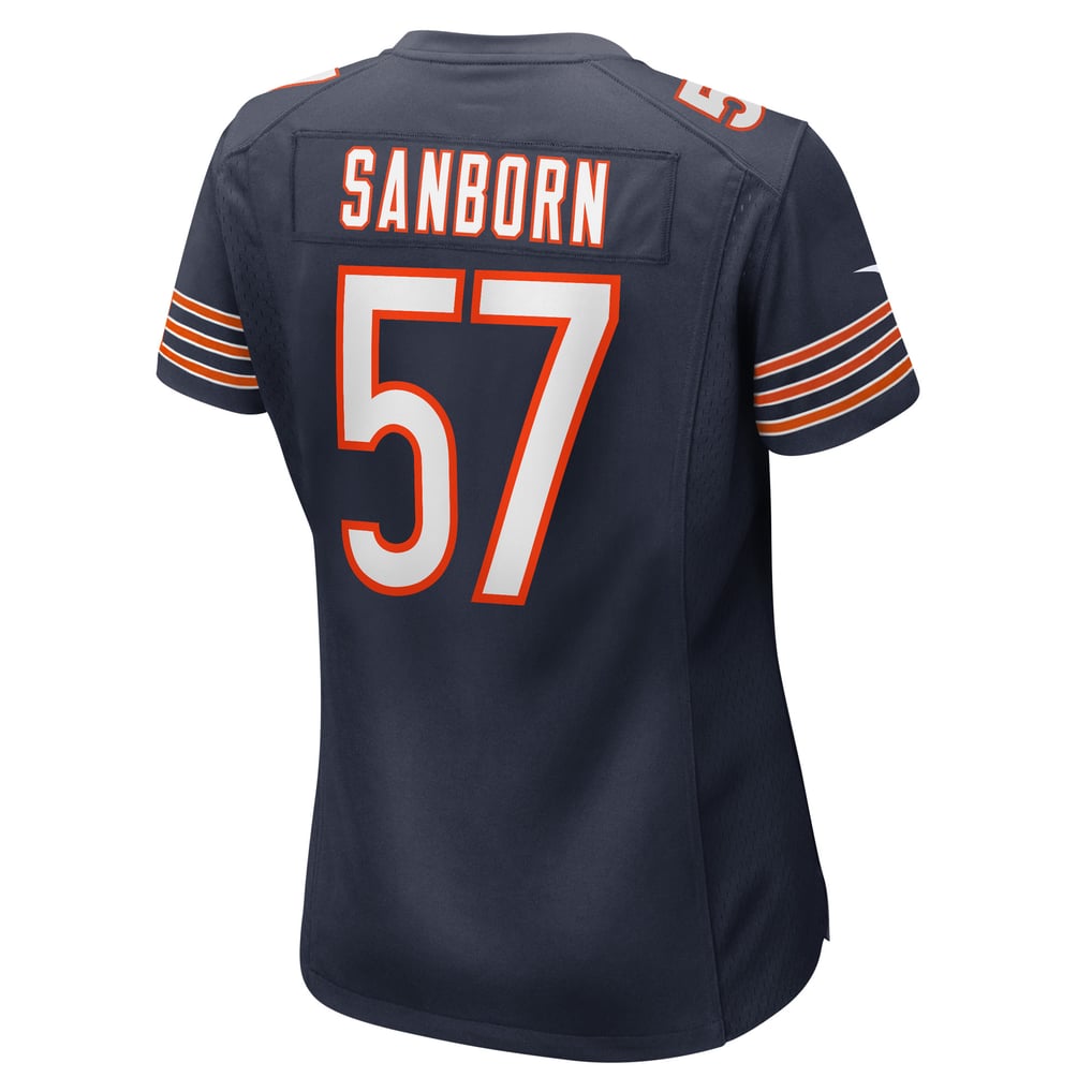 Women's Chicago Bears Jack Sanborn Navy Game Player Jersey