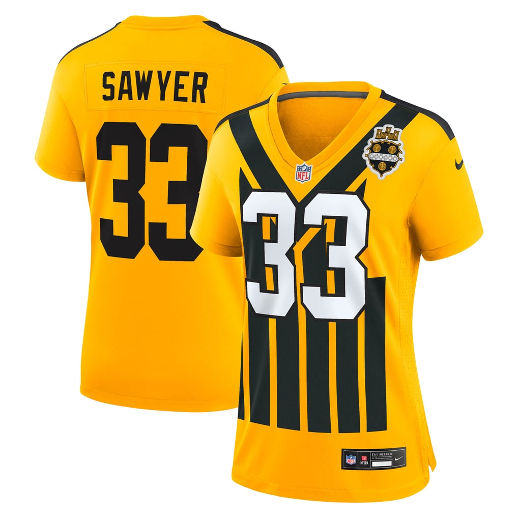 Women's Pittsburgh Steelers Jack Sawyer Gold Alternate Game Jersey