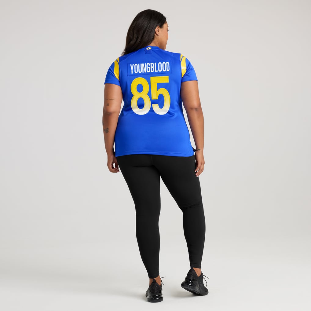 Women's Los Angeles Rams Jack Youngblood Royal Game Retired Player Jersey