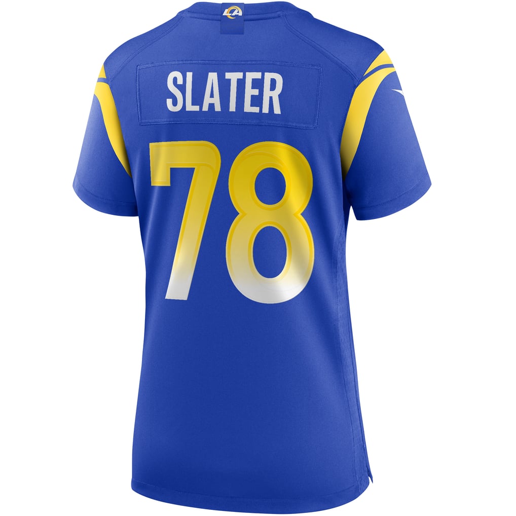 Women's Los Angeles Rams Jackie Slater Royal Game Retired Player Jersey
