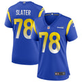 Women's Los Angeles Rams Jackie Slater Royal Game Retired Player Jersey