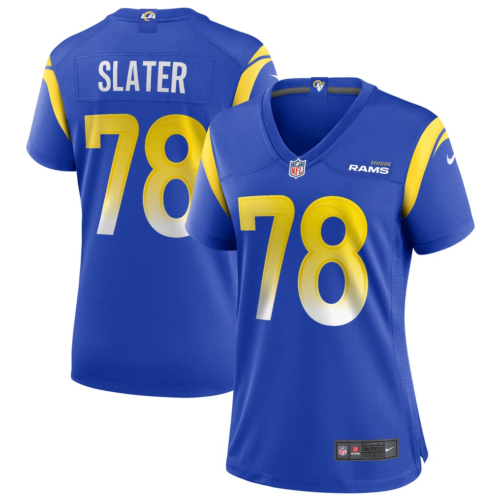 Women's Los Angeles Rams Jackie Slater Royal Game Retired Player Jersey