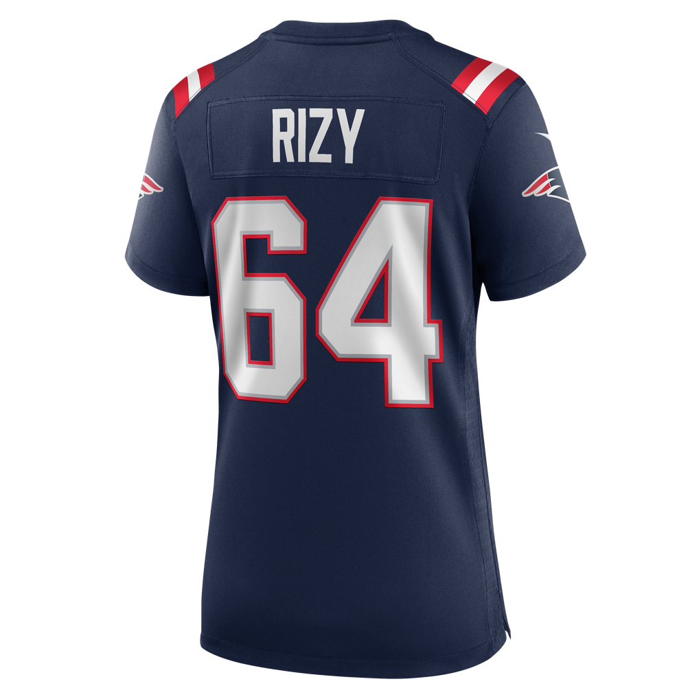 Women's New England Patriots Jacob Rizy Navy Team Game Jersey