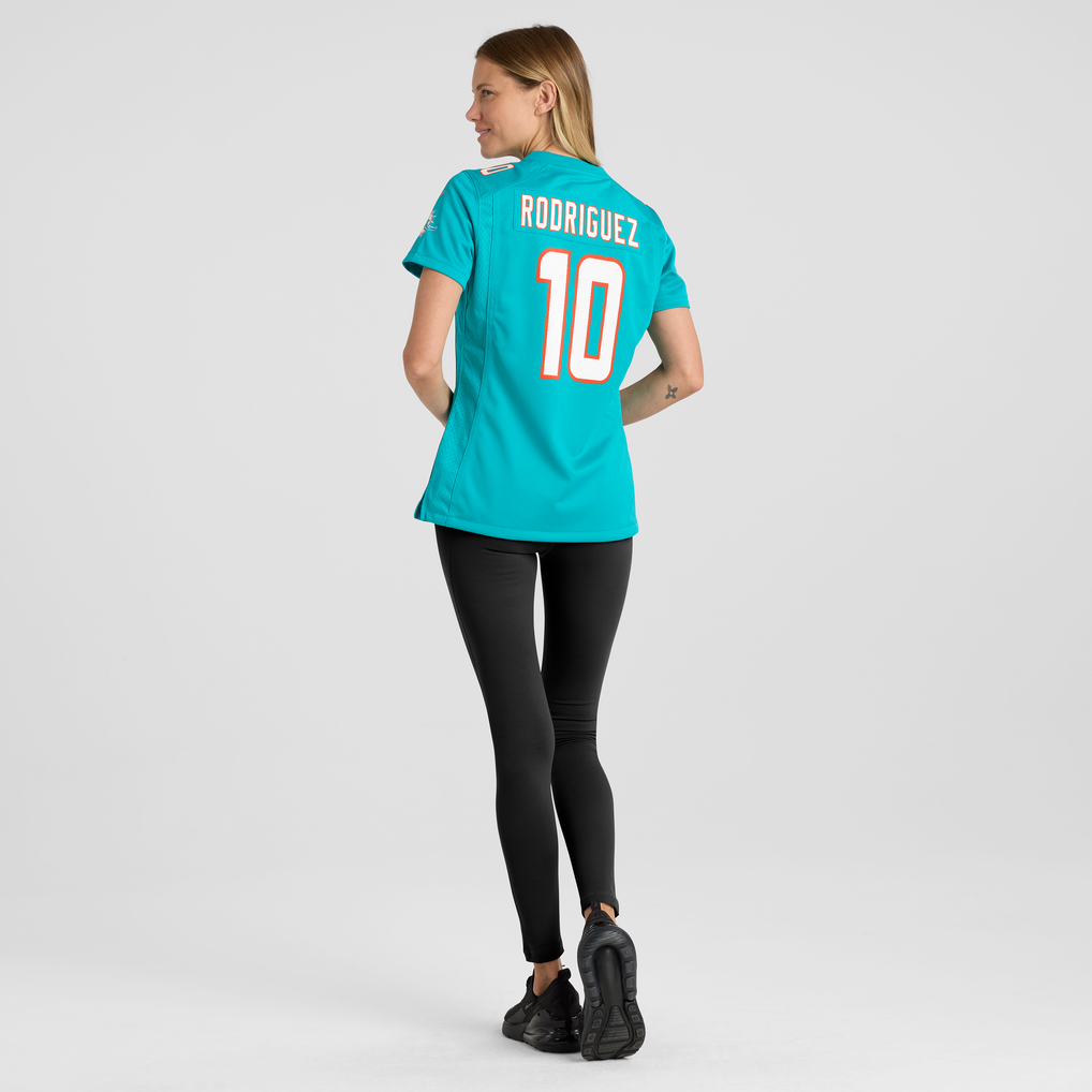 Women's Miami Dolphins Jacob Rodriguez Aqua Team Game Jersey