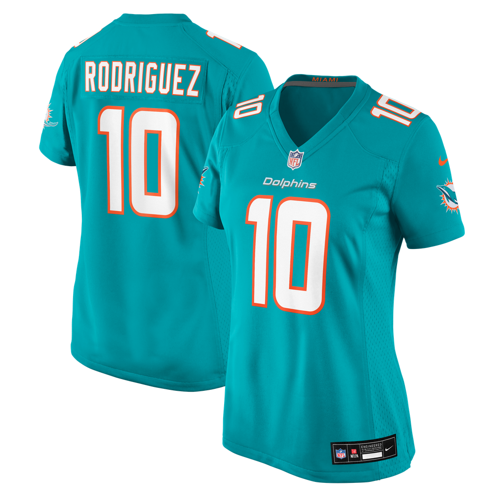 Women's Miami Dolphins Jacob Rodriguez Aqua Team Game Jersey