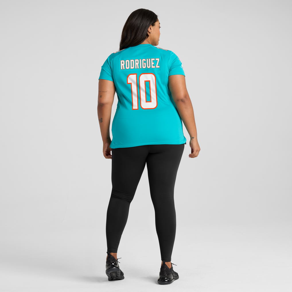 Women's Miami Dolphins Jacob Rodriguez Aqua Team Game Jersey