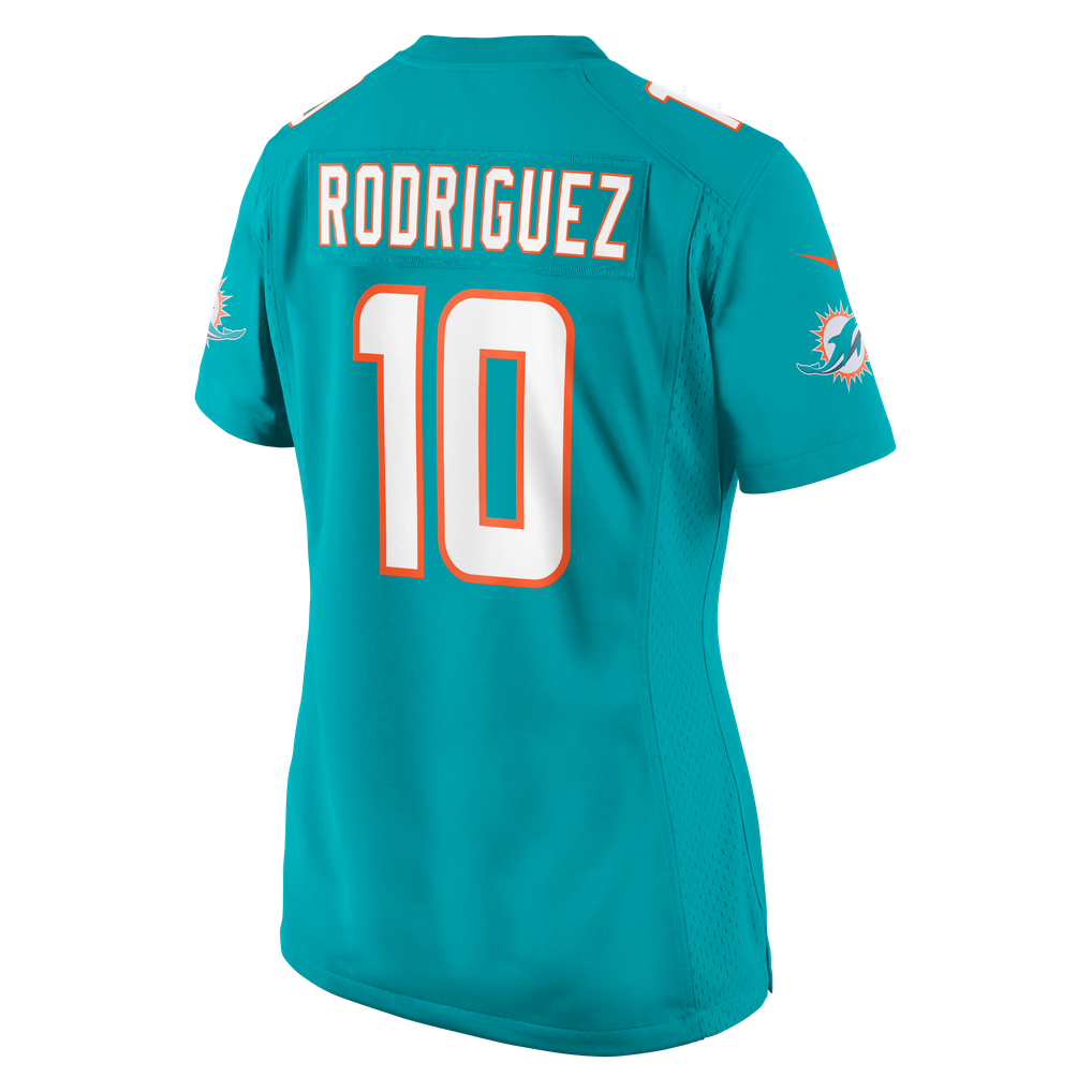 Women's Miami Dolphins Jacob Rodriguez Aqua Team Game Jersey