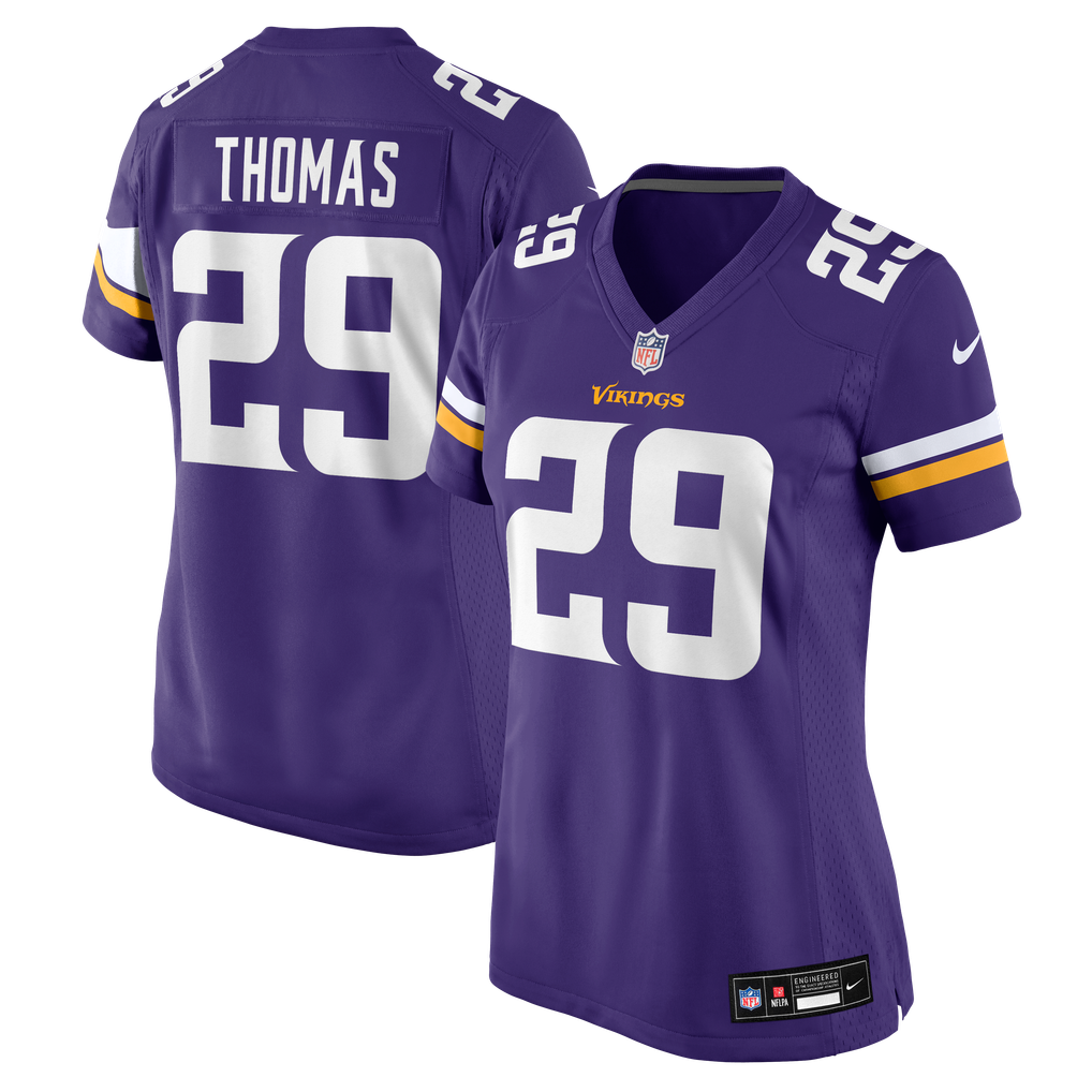 Women's Minnesota Vikings Jacob Thomas Purple Team Game Jersey